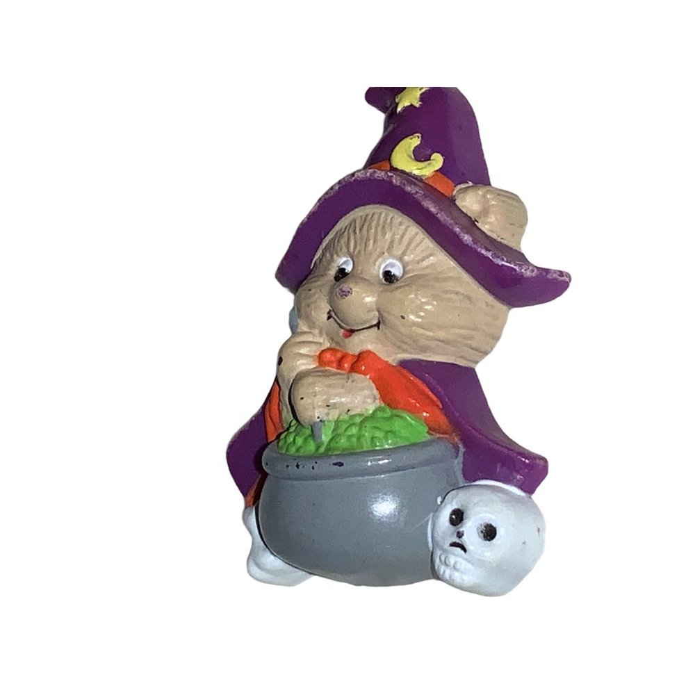 Russ Halloween Bear Witch with Brewing Pot Lapel Pin